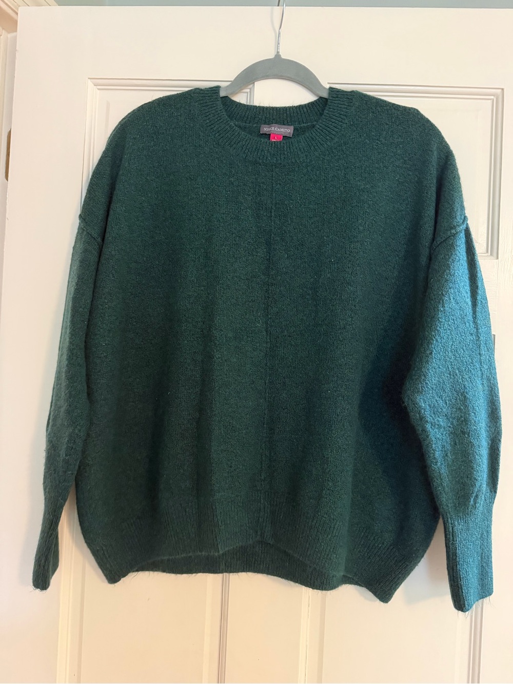 Vince Camuto Crewneck Sweater in Deep Green